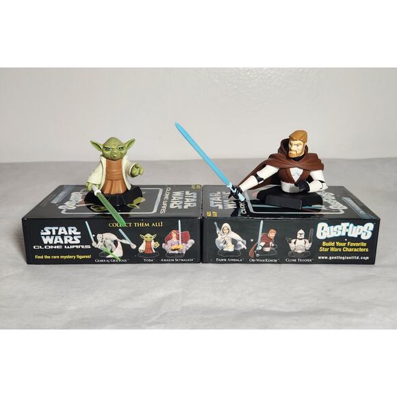 Star Wars Clone Wars 2"-3" Gentle Giant Bust Ups Lot Of 5 Pre-owned - Picture 5 of 7
